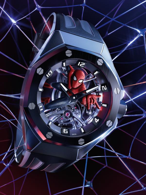 爱彼(Audemars Piguet)和漫威(Marvel)刚刚推出了一款价值620万美元的蜘蛛侠皇家橡树概念陀飞轮