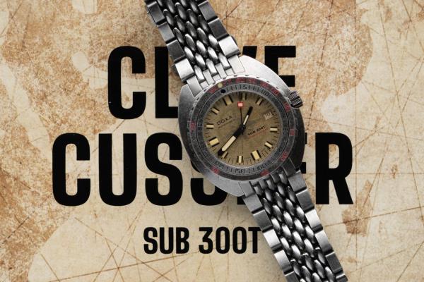 Doxa SUB 300T克莱夫·库斯勒提供了一个适合海盗的表盘