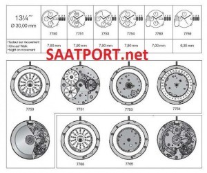 ETA SAAT和VALJOUX 7750瑞士机制